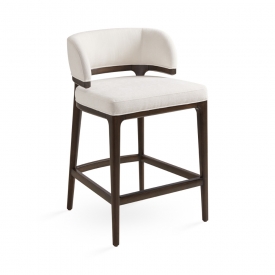 Calvin Counter Chair: Ivory Linen